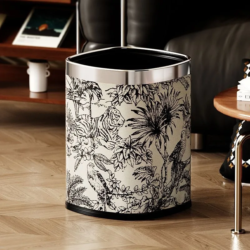 Household Living Room Trash Can Double-layer Large-capacity Luxury Creative Waste Bins Kitchen Bathroom Cleaning Accessories
Household Living Room Trash Can Double-layer Large-capacity Luxury Creative Waste Bins Kitchen Bathroom Cleaning Accessories