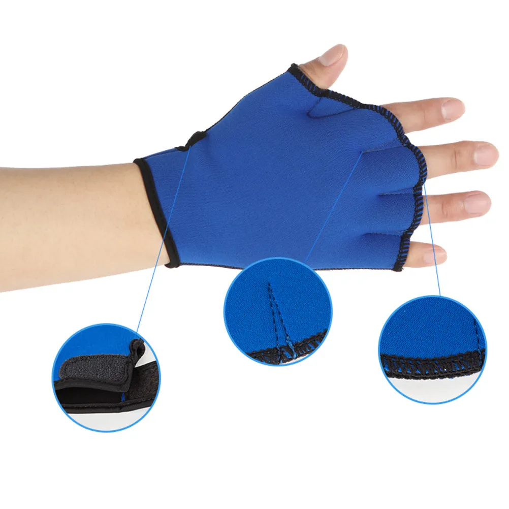 1Pair Aquatic Gloves with Hook Loop Strap Fingerless Paddle Gloves for Swimming Muscle Toning Water Exercise Blue L
1Pair Aquatic Gloves with Hook Loop Strap Fingerless Paddle Gloves for Swimming Muscle Toning Water Exercise Blue L