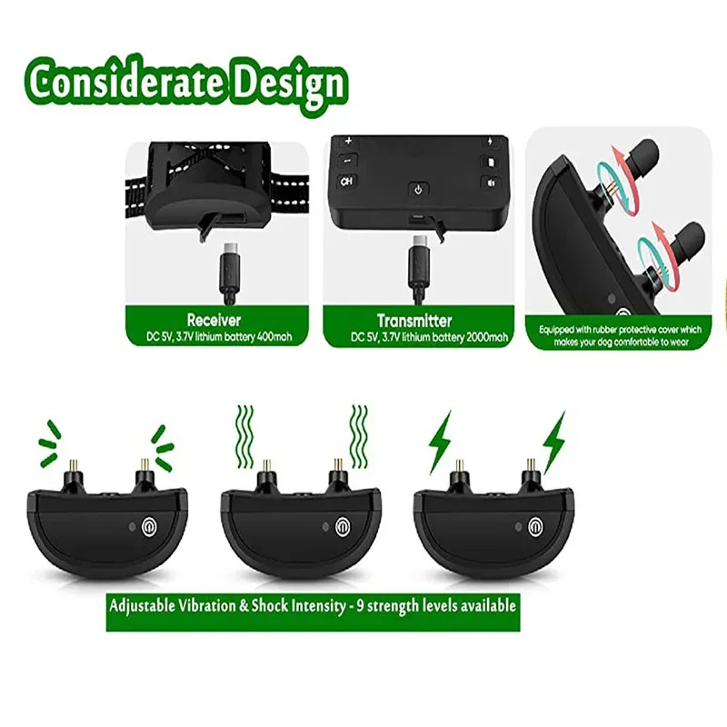 Pet Wireless Electronic Fence 2-in-1 Waterproof Barking Stopper Pet Electric Shock Dog Collar
Pet Wireless Electronic Fence 2-in-1 Waterproof Barking Stopper Pet Electric Shock Dog Collar