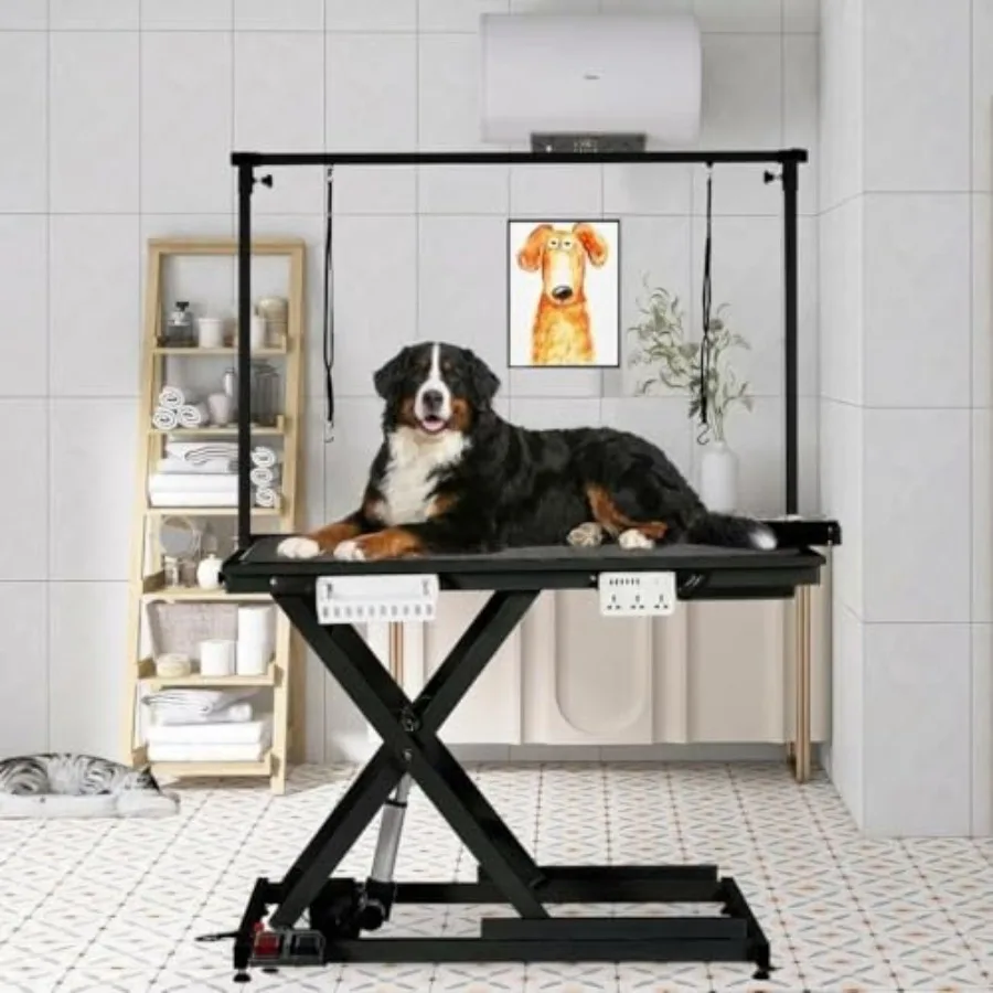 50" Heavy Duty Dog Grooming Table with Aluminium Overhead ArmElectric Hydraulic Grooming Table with 6 USB Ports for Large Dogs
50" Heavy Duty Dog Grooming Table with Aluminium Overhead ArmElectric Hydraulic Grooming Table with 6 USB Ports for Large Dogs