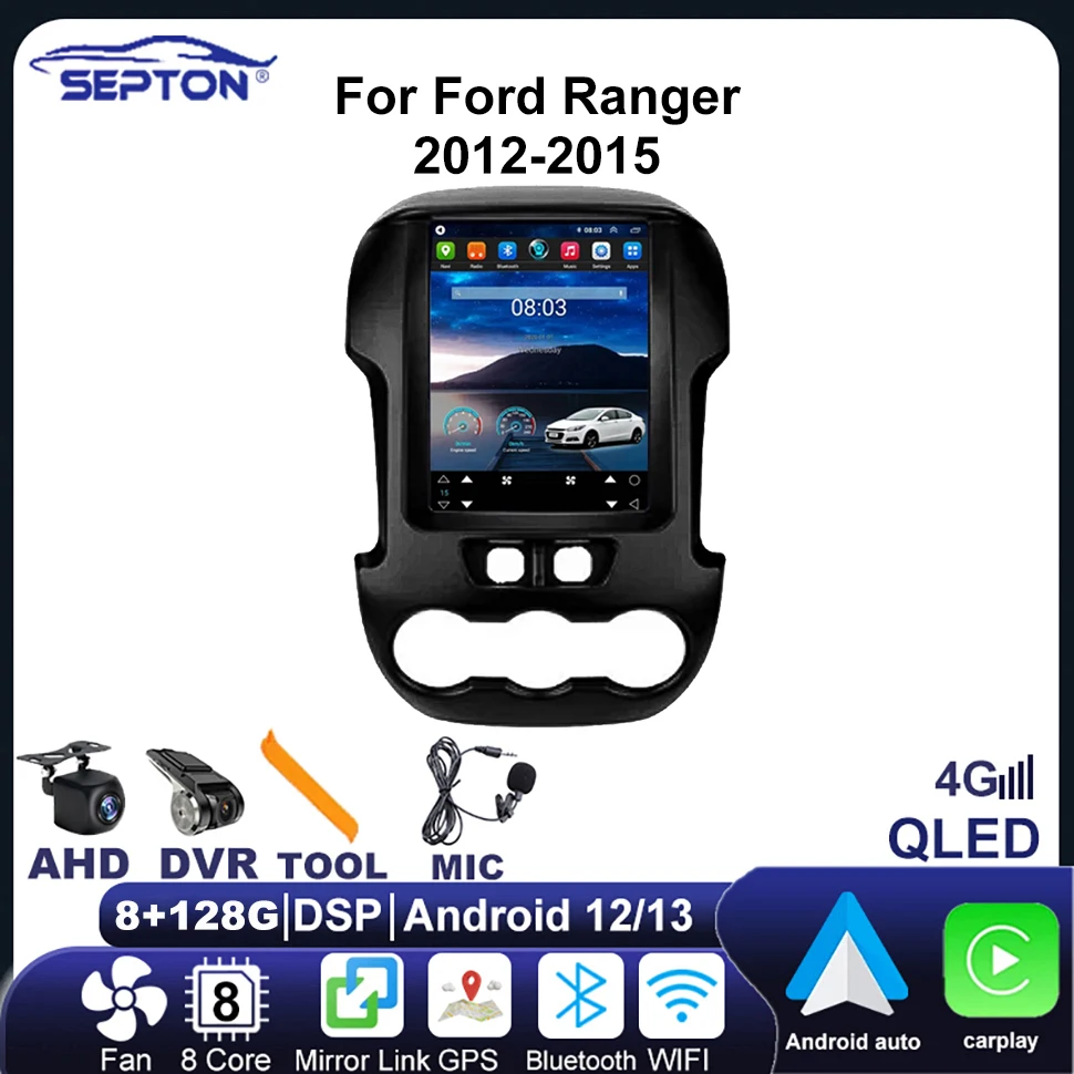 SEPTON Android Car Player Radio for Ford Ranger 2012-2015 Navi GPS Carplay 4G Net WIFI QLED Vehicle Autoradio Multimedia 8+256G
SEPTON Android Car Player Radio for Ford Ranger 2012-2015 Navi GPS Carplay 4G Net WIFI QLED Vehicle Autoradio Multimedia 8+256G