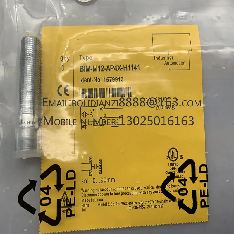 Новый датчик приближения BIM-M12-AP4X S90 BIM-M12E-AP4X S90 В наличии 
Новый датчик приближения BIM-M12-AP4X S90 BIM-M12E-AP4X S90 В наличии