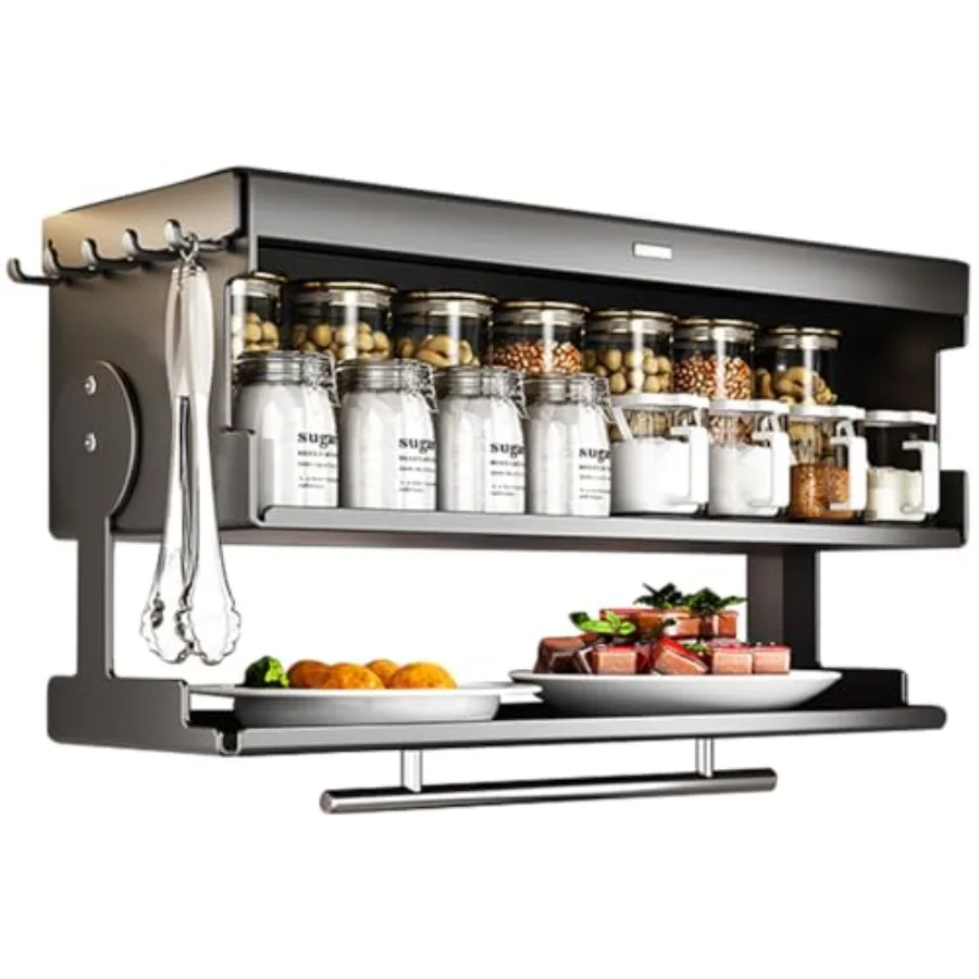 Multifunctional Kitchen Seasoning Shelf Wall Mount Spice Rack Utensil Holder Seasoning Jar Storage Organizer for Food Oil Bottl
Multifunctional Kitchen Seasoning Shelf Wall Mount Spice Rack Utensil Holder Seasoning Jar Storage Organizer for Food Oil Bottl
