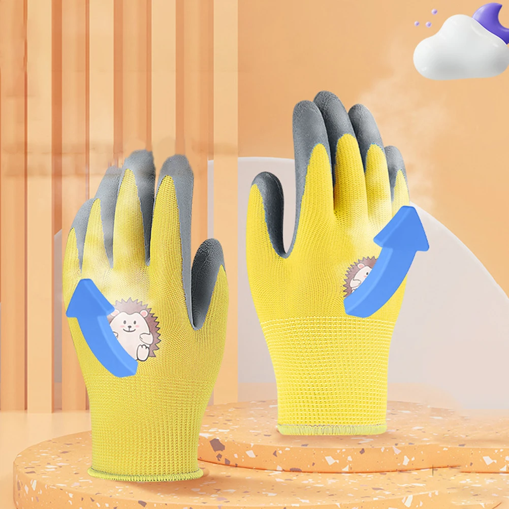 3 Pairs Kids Gardening Gloves XXS Size Blue Yellow Pink Hedgehog Thick Protective Work Gloves Lightweight Breathable Design Home
3 Pairs Kids Gardening Gloves XXS Size Blue Yellow Pink Hedgehog Thick Protective Work Gloves Lightweight Breathable Design Home