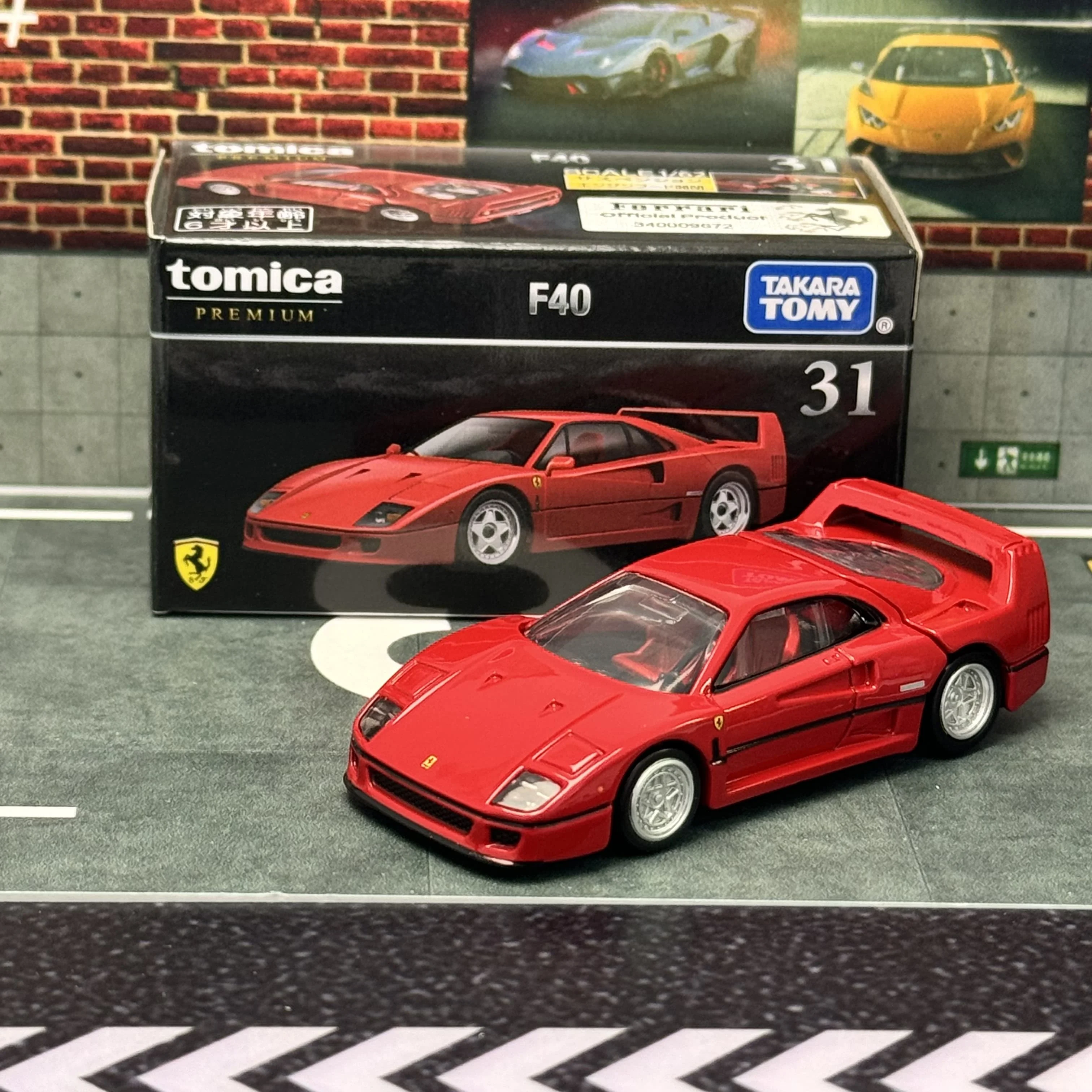 TAKARA TOMY TOMICA TP31 Ferrari F40 Supercar, легкосплавный автомобиль, литье под давлением и игрушечный транспорт, модель автомобиля, миниатюрная масштабная модель автомобиля для детей
TAKARA TOMY TOMICA TP31 Ferrari F40 Supercar, легкосплавный автомобиль, литье под давлением и игрушечный транспорт, модель автомобиля, миниатюрная масштабная модель автомобиля для детей