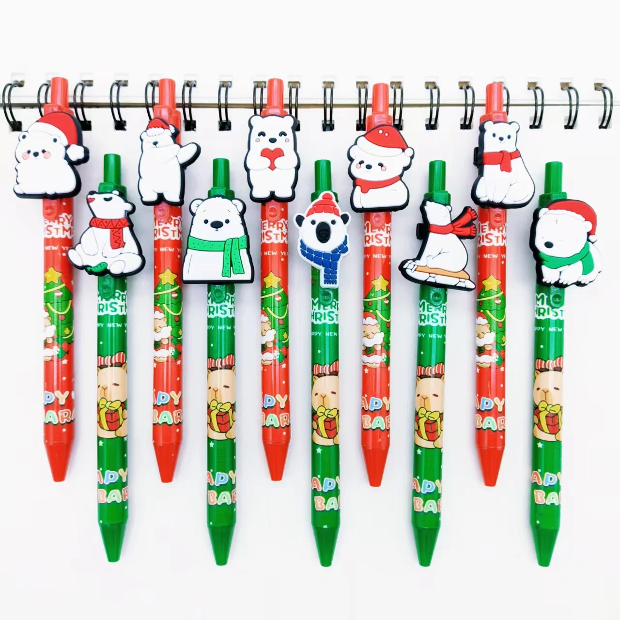 14/28pcs lively white teddy bear themed Christmas ballpoint pen, daily office retractable ballpoint pen, holiday gift stationery
14/28pcs lively white teddy bear themed Christmas ballpoint pen, daily office retractable ballpoint pen, holiday gift stationery