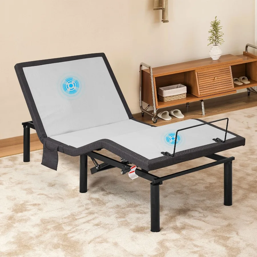 Ergonomic Twin XL Size Adjustable Bed Zero Gravity Base for Stress Management w and Foot Incline Wireless Remote Control Massa
Ergonomic Twin XL Size Adjustable Bed Zero Gravity Base for Stress Management w and Foot Incline Wireless Remote Control Massa