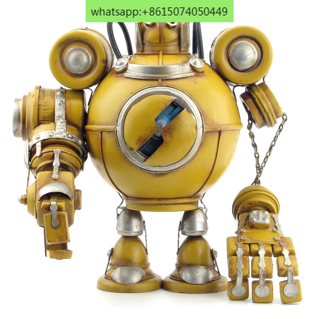 Retro wrought iron punk style robot decoration creative metal handicrafts living room bookcase decoration
Retro wrought iron punk style robot decoration creative metal handicrafts living room bookcase decoration