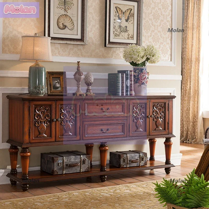 European-style side cabinet American-style rural entrance platform long table solid wood guest restaurant aisle 1.8 meters
European-style side cabinet American-style rural entrance platform long table solid wood guest restaurant aisle 1.8 meters