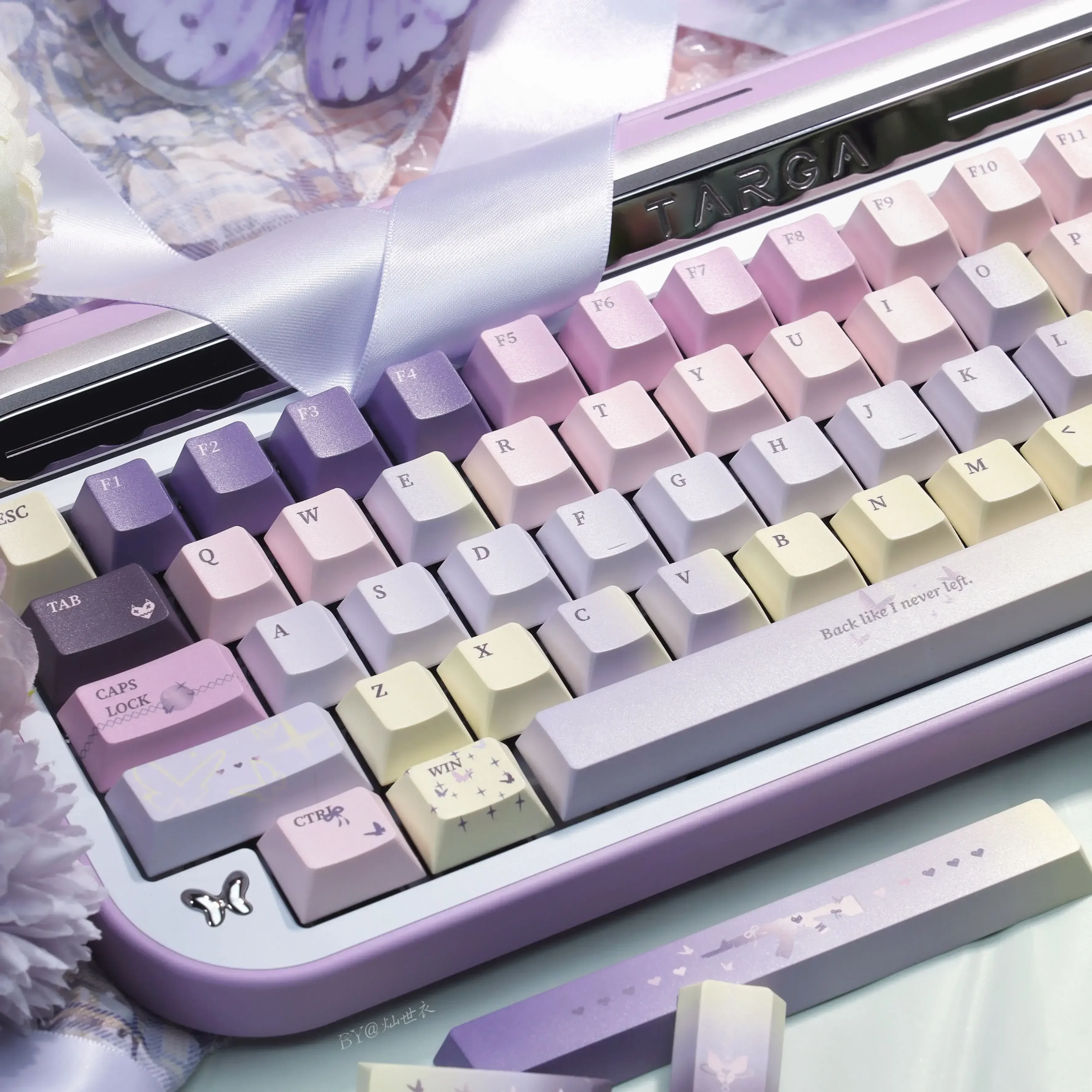 Butterfly keycaps Original height pbt material Five-sided sublimation Personality Original customized mechanical keyboard keycap
Butterfly keycaps Original height pbt material Five-sided sublimation Personality Original customized mechanical keyboard keycap