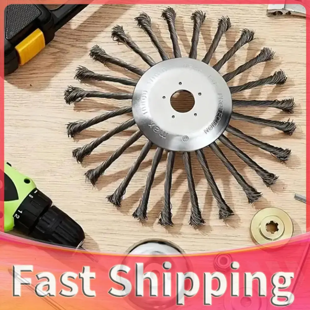 10inch Knot Steel Wire Grass Trimmer Head Universal Steel Wire Wheel Garden Weeding Brush Lawn Mower Brush Cutter Accessories
10inch Knot Steel Wire Grass Trimmer Head Universal Steel Wire Wheel Garden Weeding Brush Lawn Mower Brush Cutter Accessories