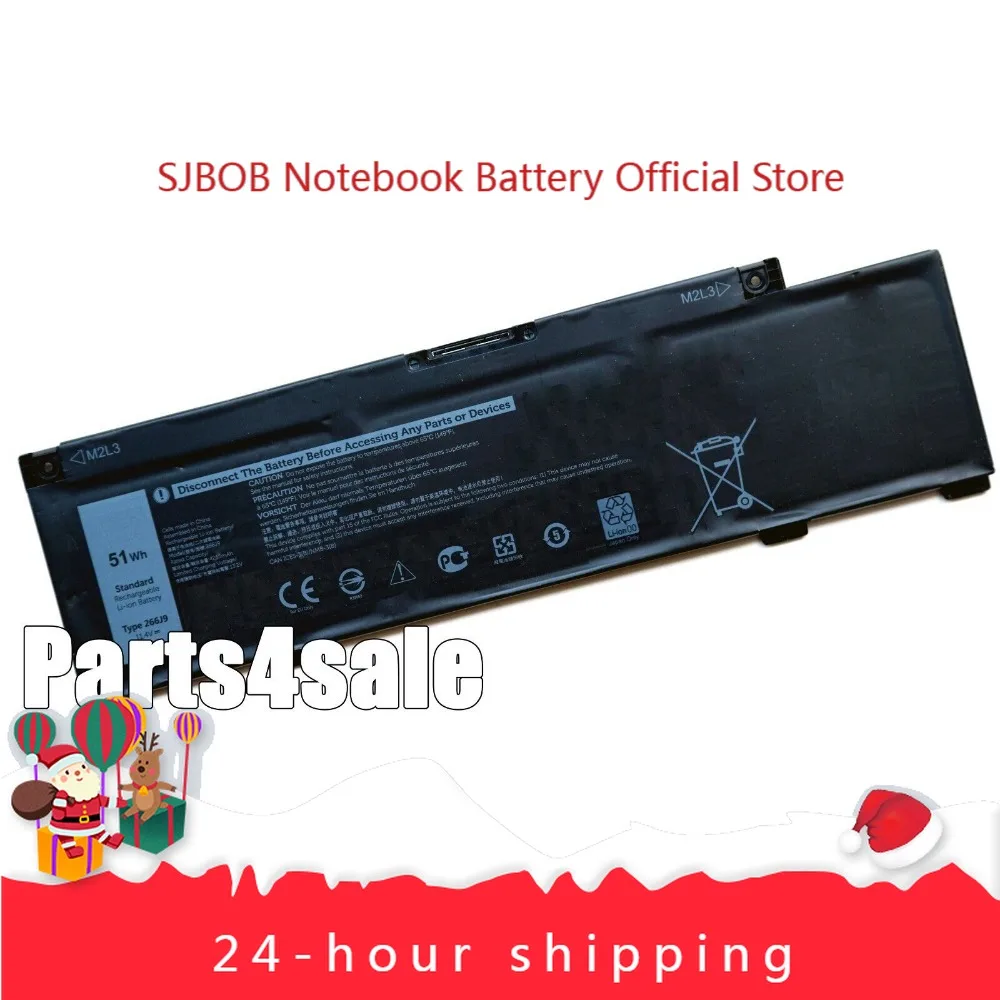 New 266J9 51Wh Battery for Inspiron G3 3500 3590 3790 G5 5500 5505 Ins 14-5490 laptop battery
New 266J9 51Wh Battery for Inspiron G3 3500 3590 3790 G5 5500 5505 Ins 14-5490 laptop battery