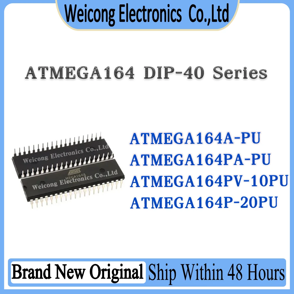 100% Brand New Original ATMEGA164A-PU ATMEGA164PA-PU ATMEGA164PV-10PU ATMEGA164P-20PU ATMEGA164 ATMEGA IC MCU Chip DIP-40
100% Brand New Original ATMEGA164A-PU ATMEGA164PA-PU ATMEGA164PV-10PU ATMEGA164P-20PU ATMEGA164 ATMEGA IC MCU Chip DIP-40