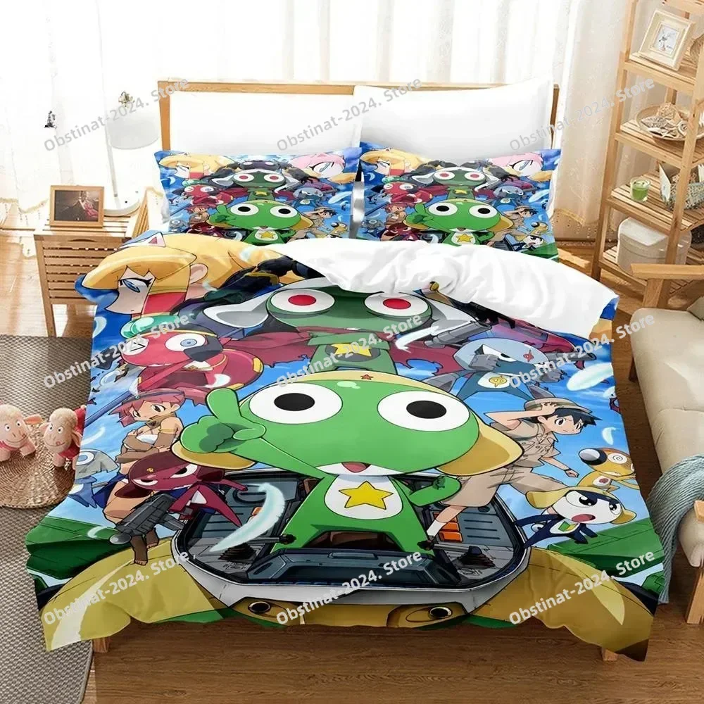 3D Kawaii cartoons Bed Sheet Keroro Frog Bedding Set Single Twin Full Queen King Size Bed Set Adult Kid Bedroom Duvet cover Sets
3D Kawaii cartoons Bed Sheet Keroro Frog Bedding Set Single Twin Full Queen King Size Bed Set Adult Kid Bedroom Duvet cover Sets
