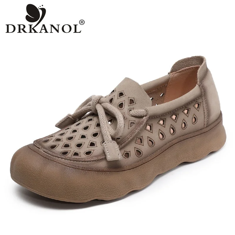 Женские туфли DRKANOL на плоской подошве, весенне-летние, дышащие, из натуральной коровьей кожи, мягкие, неглубокие, в стиле ретро, повседневные туфли, женские лоферы
Женские туфли DRKANOL на плоской подошве, весенне-летние, дышащие, из натуральной коровьей кожи, мягкие, неглубокие, в стиле ретро, повседневные туфли, женские лоферы