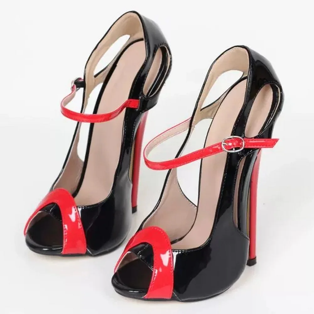 18cm High Heels Peep Toe Sandals,Wome Fetish Stage Pole Dancing Shoes,Bedsides Cospaly,Front Buckle Strap,Black,Custom Colors
18cm High Heels Peep Toe Sandals,Wome Fetish Stage Pole Dancing Shoes,Bedsides Cospaly,Front Buckle Strap,Black,Custom Colors