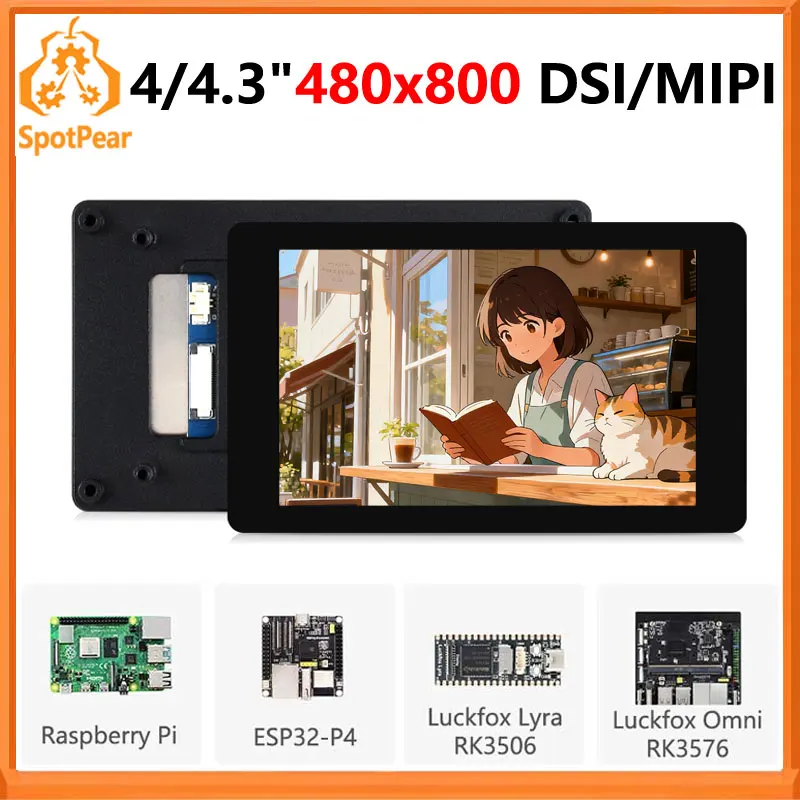Сенсорный дисплей Raspberry Pi 4/4.3 дюйма DSI MIPI LCD 480x800 для Luckfox Lyra RK3506/ESP32-P4/Luckfox Omni3576
Сенсорный дисплей Raspberry Pi 4/4.3 дюйма DSI MIPI LCD 480x800 для Luckfox Lyra RK3506/ESP32-P4/Luckfox Omni3576