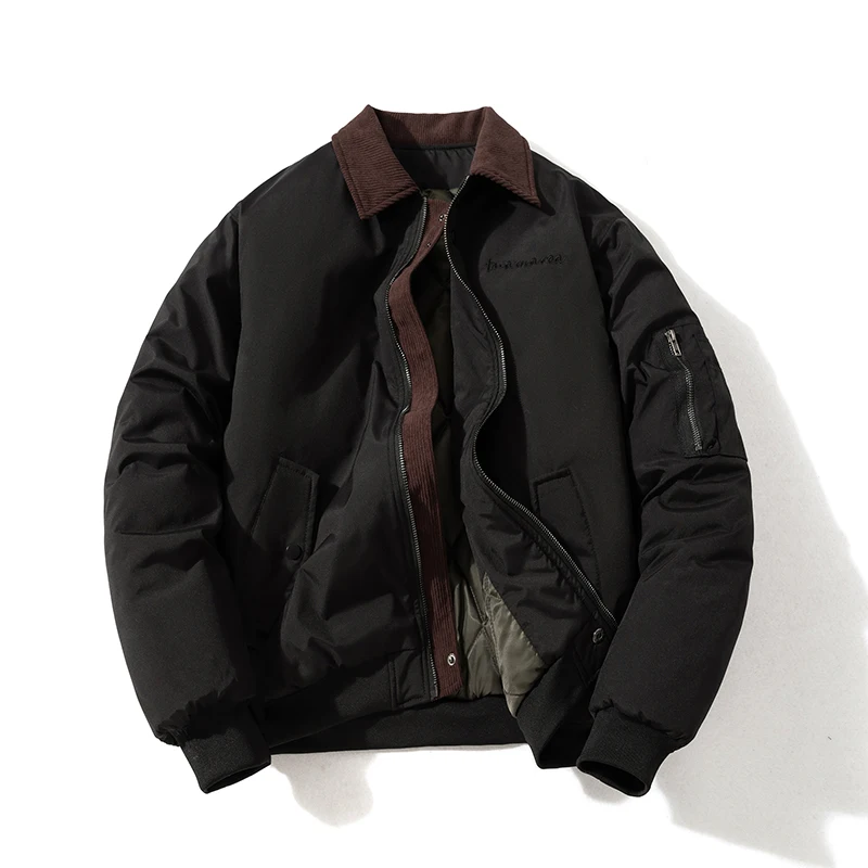 Men American High Street Turn-Down Collar Jacket 2024 New Vintage Baseball Clothing Thicken Casual Male Jacket #B3
Men American High Street Turn-Down Collar Jacket 2024 New Vintage Baseball Clothing Thicken Casual Male Jacket #B3