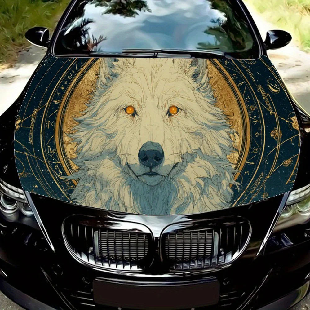 Белый волк с ручным дизайном, наклейка на капот двигателя автомобиля, художественная наклейка на авто, персонализированное украшение для экстерьера автомобиля, подарок для любителей автомобилей,
Белый волк с ручным дизайном, наклейка на капот двигателя автомобиля, художественная наклейка на авто, персонализированное украшение для экстерьера автомобиля, подарок для любителей автомобилей,