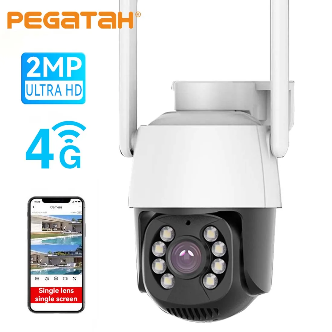 2MP 1080P 4G Outdoor HD PTZ IP Speed Dome Camera Auto Tracking Video Surveillance WiFi Camera CCTV Two Way Audio Support Onvif
2MP 1080P 4G Outdoor HD PTZ IP Speed Dome Camera Auto Tracking Video Surveillance WiFi Camera CCTV Two Way Audio Support Onvif