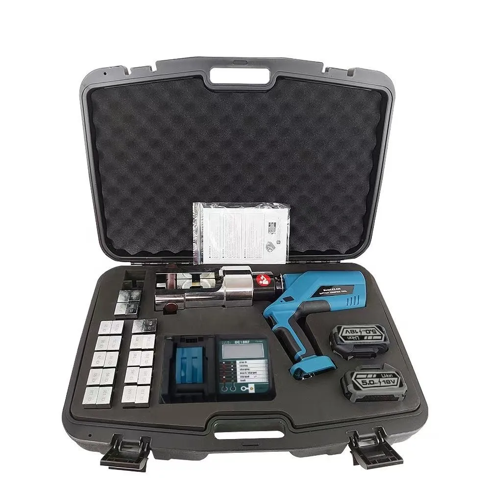 EZ-630 18 В Электрический гидравлический обжимной инструмент Клещи с батарейным питанием для 25-630 мм2 
EZ-630 18 В Электрический гидравлический обжимной инструмент Клещи с батарейным питанием для 25-630 мм2