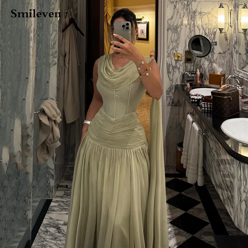 Smileven Pleats Chiffon Evening Dress A Line Sleeveless Pleats Prom Party Dresses Elegant Simple Maxi Prom Gowns 2025 Customized
Smileven Pleats Chiffon Evening Dress A Line Sleeveless Pleats Prom Party Dresses Elegant Simple Maxi Prom Gowns 2025 Customized