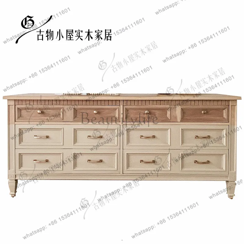 American retro country TV cabinet living room dining side large-capacity locker size can be customized
American retro country TV cabinet living room dining side large-capacity locker size can be customized