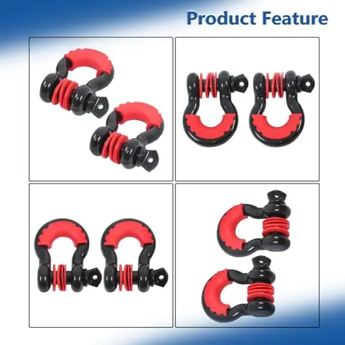 30-Foot 3-Inch Recovery Tow Strap With 2 Red-Black 3/4 Inch D-Ring Shackles And Carry Bag For Truck SUV ATV Use
30-Foot 3-Inch Recovery Tow Strap With 2 Red-Black 3/4 Inch D-Ring Shackles And Carry Bag For Truck SUV ATV Use