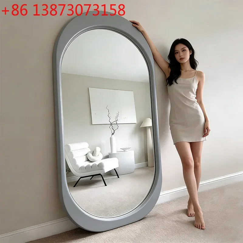 French Nordic special-shaped home bedroom clothing store floor fitting mirror
French Nordic special-shaped home bedroom clothing store floor fitting mirror