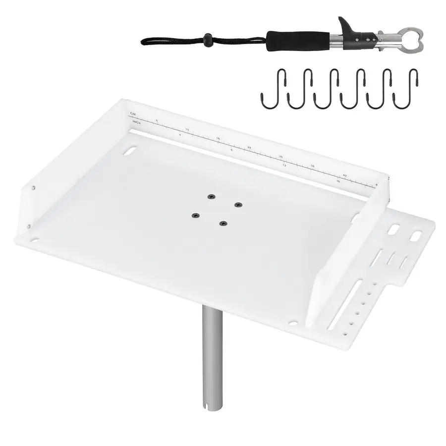 Cutting Board for Boat, Bait Table Filet Board with Separate Tool Slots, 360 Adjustable Rod Holder Fishing Fillet Table with Sca
Cutting Board for Boat, Bait Table Filet Board with Separate Tool Slots, 360 Adjustable Rod Holder Fishing Fillet Table with Sca