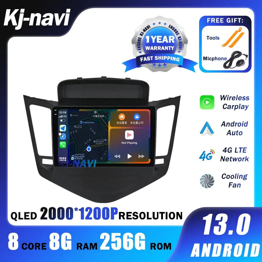 9" For Chevrolet Cruze J300 2008 - 2014 Android 13 System Auto Car Radio Wireless Carplay Multimedia Player Navigation GPS 2 din
9" For Chevrolet Cruze J300 2008 - 2014 Android 13 System Auto Car Radio Wireless Carplay Multimedia Player Navigation GPS 2 din