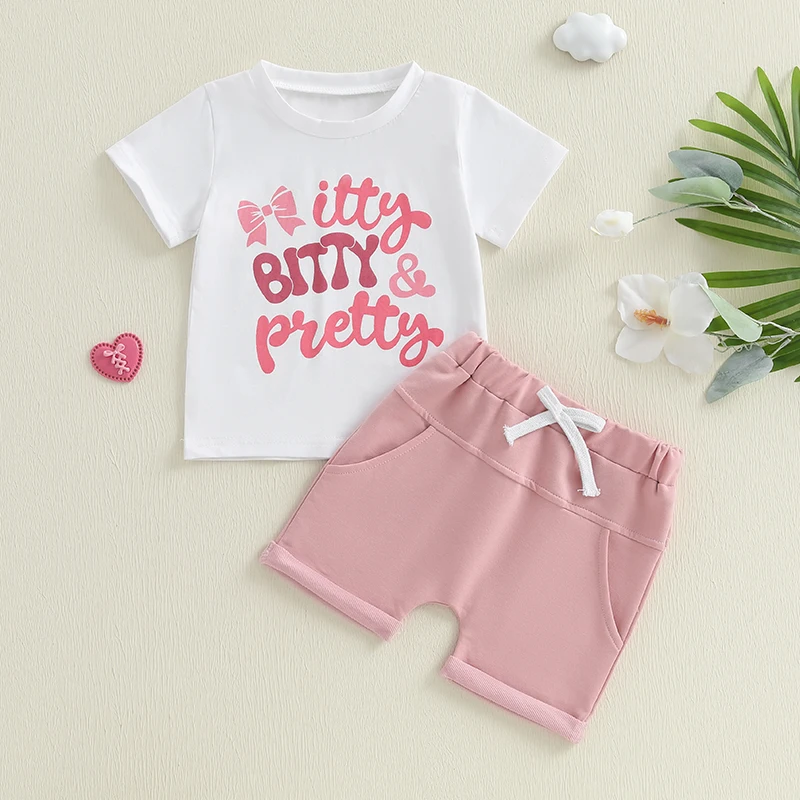 2025-02-22 Lioraitiin Baby Girl Summer Outfits Short Sleeve Bow Letter Print Tops Pocket Shorts Set Toddler Clothes
2025-02-22 Lioraitiin Baby Girl Summer Outfits Short Sleeve Bow Letter Print Tops Pocket Shorts Set Toddler Clothes