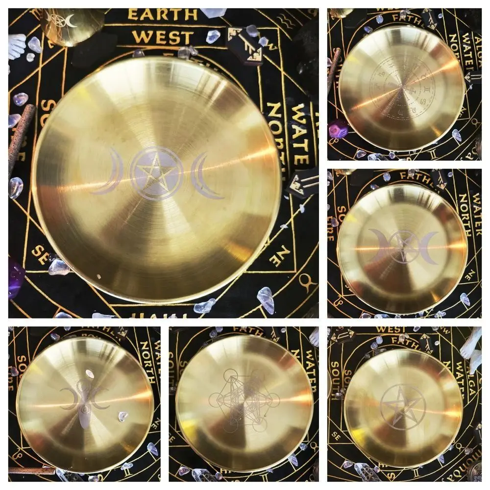 Pentagram Altar Ritual Burning Holder Plate 14cm Durable Burning Flat Bowl Stainless Steel Multi-purpose Altar Bowl Home
Pentagram Altar Ritual Burning Holder Plate 14cm Durable Burning Flat Bowl Stainless Steel Multi-purpose Altar Bowl Home