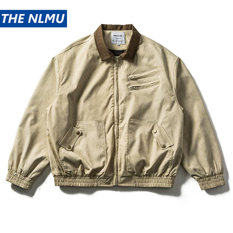 Men‘s Casual Cargo Jacket Turn-down Collar Vintage Workwear Jacket Loose Streetwear Coats
Men‘s Casual Cargo Jacket Turn-down Collar Vintage Workwear Jacket Loose Streetwear Coats