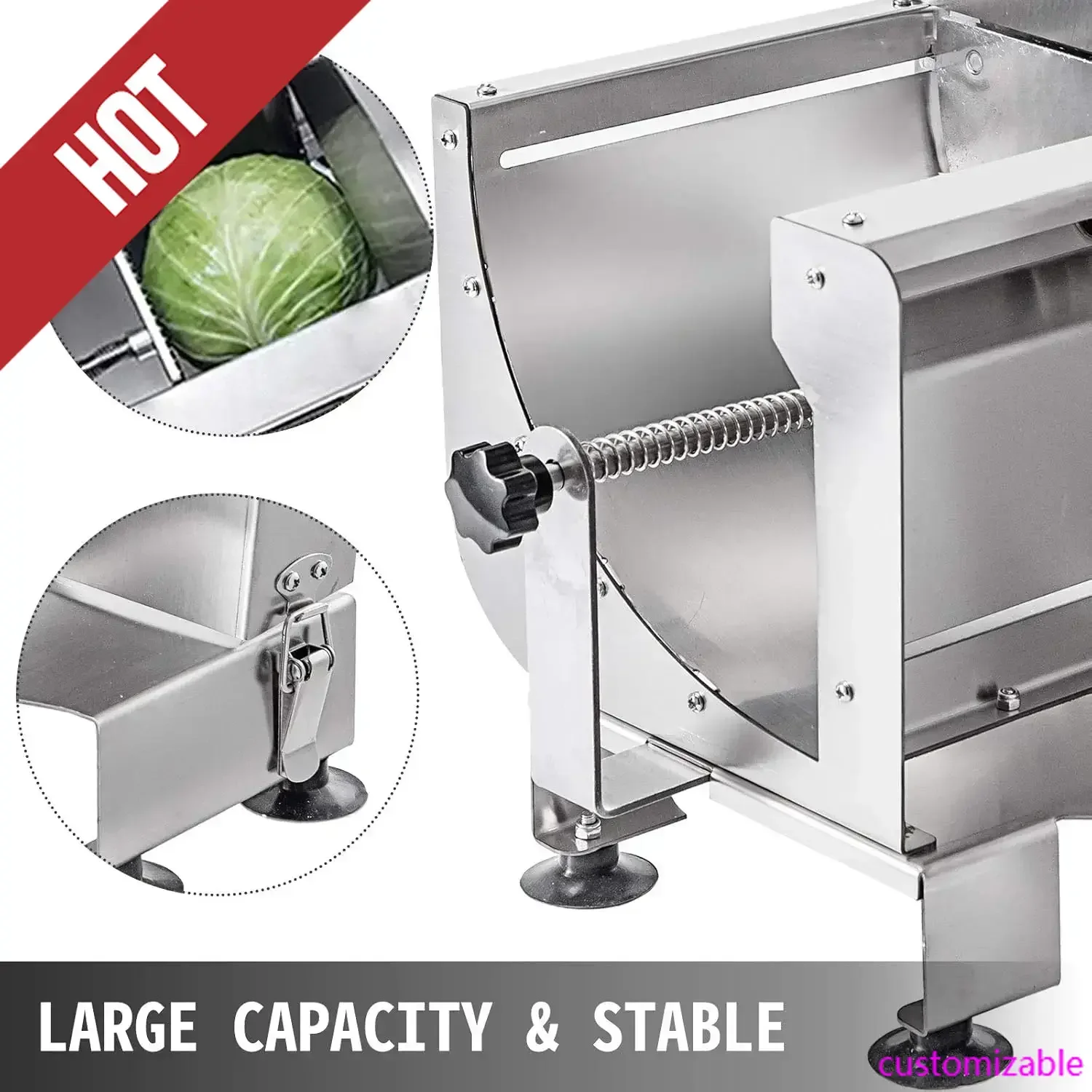 0.2-12mm Adjustable Thickness Manual Vegetable Slicer, Stainless Steel Multifunctional Commercial Manual Slicer,customizable
0.2-12mm Adjustable Thickness Manual Vegetable Slicer, Stainless Steel Multifunctional Commercial Manual Slicer,customizable