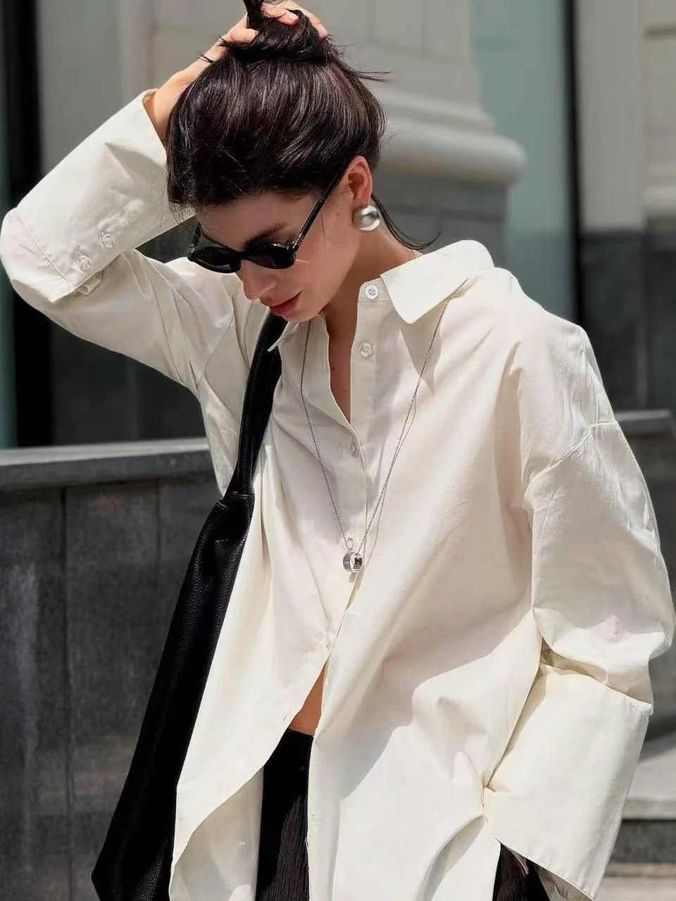 Summer Cotton Loose Fit Slimming Shirt Wide Leg Full Acetate Pants Comfortable Breathable Long Sleeve Casual Women's Shirt
Summer Cotton Loose Fit Slimming Shirt Wide Leg Full Acetate Pants Comfortable Breathable Long Sleeve Casual Women's Shirt
