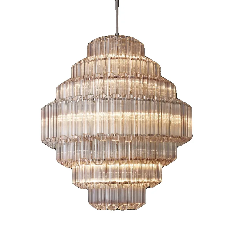Hexagonal plum blossom glass rod chandelier modern simple retro luxury bedroom creative Nordic high-end crystal chandelier
Hexagonal plum blossom glass rod chandelier modern simple retro luxury bedroom creative Nordic high-end crystal chandelier