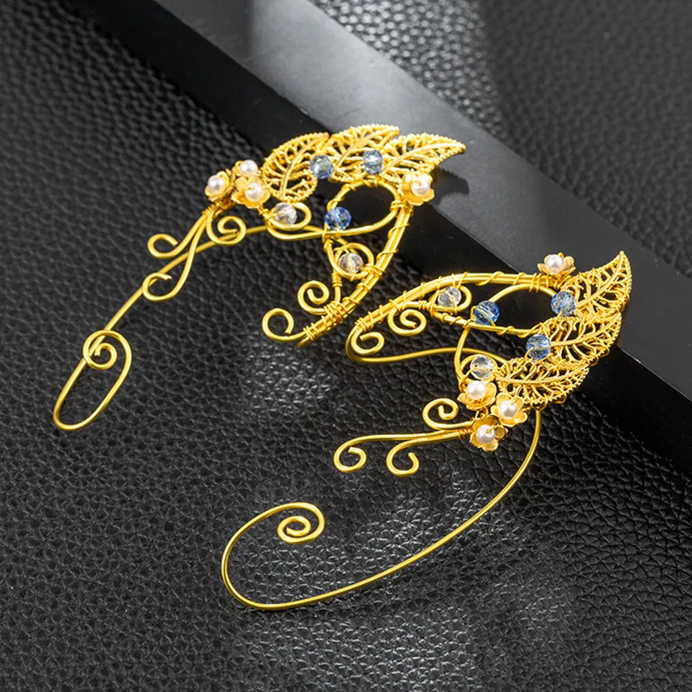 Alloy Elf Ear Cuffs Lightweight Non Piercing Fairy Leaf Earrings for Women Wedding Party Cosplay Costume Jewelry
Alloy Elf Ear Cuffs Lightweight Non Piercing Fairy Leaf Earrings for Women Wedding Party Cosplay Costume Jewelry
