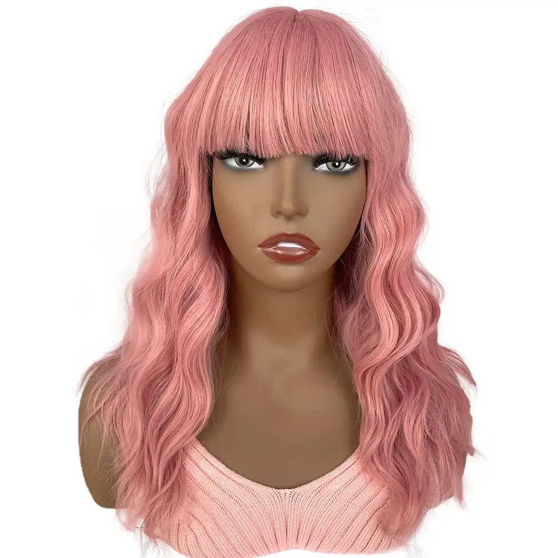 BCHR Short Pink Wavy Bob Wig With Bangs Shoulder Length Wigs for Women Natural Looking Synthetic Wigs for Party Cosplay
BCHR Short Pink Wavy Bob Wig With Bangs Shoulder Length Wigs for Women Natural Looking Synthetic Wigs for Party Cosplay