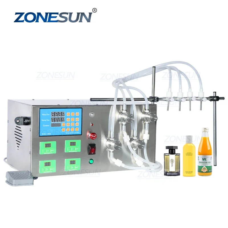 ZONESUN ZS-YTMP4S 4 Head Magnetic Pump Small Scale Bottle Tabletop Liquid Pharmaceutical Filling Machine
ZONESUN ZS-YTMP4S 4 Head Magnetic Pump Small Scale Bottle Tabletop Liquid Pharmaceutical Filling Machine