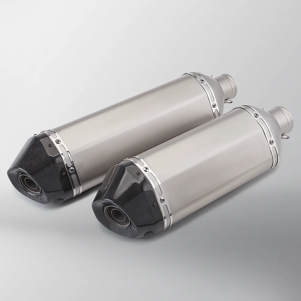 51mm Escape Moto Motorcycle Exhaust Muffler with Db Killer for R3 MT07 FZ1 R6 R15 ZX6R ZX10 Z900 Z400 CBR1000 GSXR1000 SR6
51mm Escape Moto Motorcycle Exhaust Muffler with Db Killer for R3 MT07 FZ1 R6 R15 ZX6R ZX10 Z900 Z400 CBR1000 GSXR1000 SR6