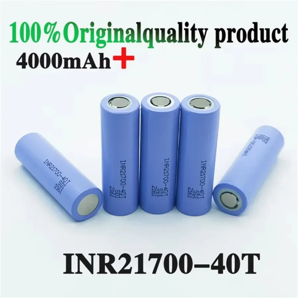 Original Battery 21700 4.0Ah INR21700-40T 4000mAh 30A 40T 3.7V High Discharge/large Capacity Lithium-ion Battery
Original Battery 21700 4.0Ah INR21700-40T 4000mAh 30A 40T 3.7V High Discharge/large Capacity Lithium-ion Battery