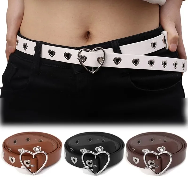

Hollow Out Heart Belts Women Girls Y2K Cute Adjustable Alloy Belts Daily Shopping Dating Belts Parties Gifts Fashion Accessories