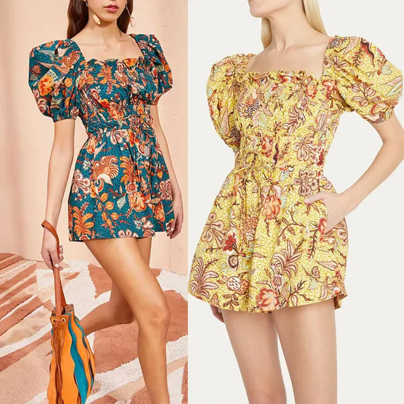Women Vintage Floral Print Short Sleeve Jumpsuit Loose Casual Romper Shorts
Women Vintage Floral Print Short Sleeve Jumpsuit Loose Casual Romper Shorts