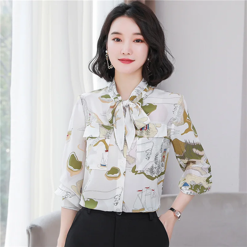 Clothing Unique Tie Print White Silk Shirt WomenLong Sleeve Spring New Design Stylish Mulberr
Clothing Unique Tie Print White Silk Shirt WomenLong Sleeve Spring New Design Stylish Mulberr