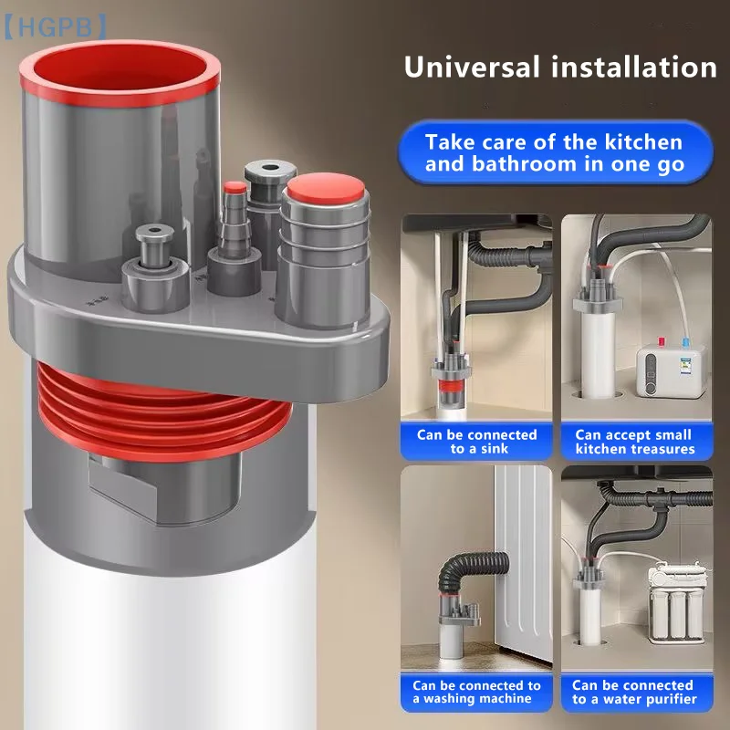1 шт., соединитель для сливной трубы для кухонной трубы, кухонный очиститель, разъем для сливной трубы для посудомоечной машины, 5-в-1, раковина, канализация, защита от запаха, насекомое, соединение 
1 шт., соединитель для сливной трубы для кухонной трубы, кухонный очиститель, разъем для сливной трубы для посудомоечной машины, 5-в-1, раковина, канализация, защита от запаха, насекомое, соединение