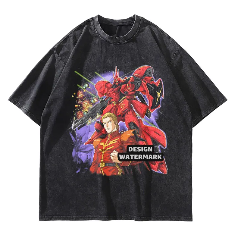 Anime Sazabi Gundam T Shirts Mobile Suit Vintage Washed T-shirt Cartoon DTG Printing Oversized Manga Tops Tees Girl Men Cotton
Anime Sazabi Gundam T Shirts Mobile Suit Vintage Washed T-shirt Cartoon DTG Printing Oversized Manga Tops Tees Girl Men Cotton