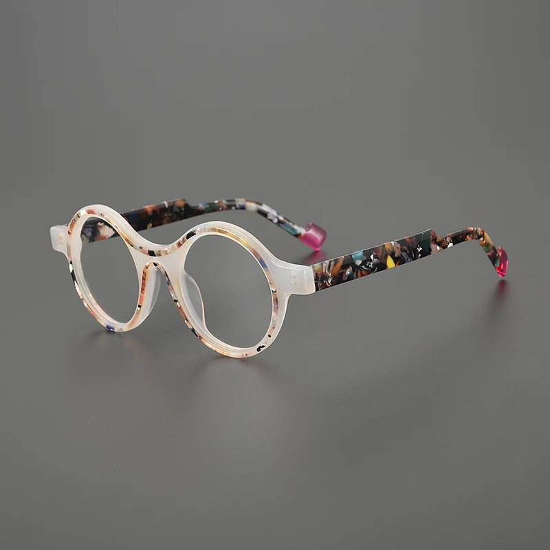 Designer Style Round Matte Colorful Acetate Glasses Frames Retro Fashion Eyeglasses For Men Women Japanese Handmade Eyewear
Designer Style Round Matte Colorful Acetate Glasses Frames Retro Fashion Eyeglasses For Men Women Japanese Handmade Eyewear