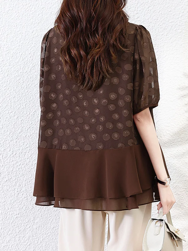 Ele round Ne Embroidered Casual irt for Mom over 50 Summer Faion High Quali Loose Personali Blouse
Ele round Ne Embroidered Casual irt for Mom over 50 Summer Faion High Quali Loose Personali Blouse