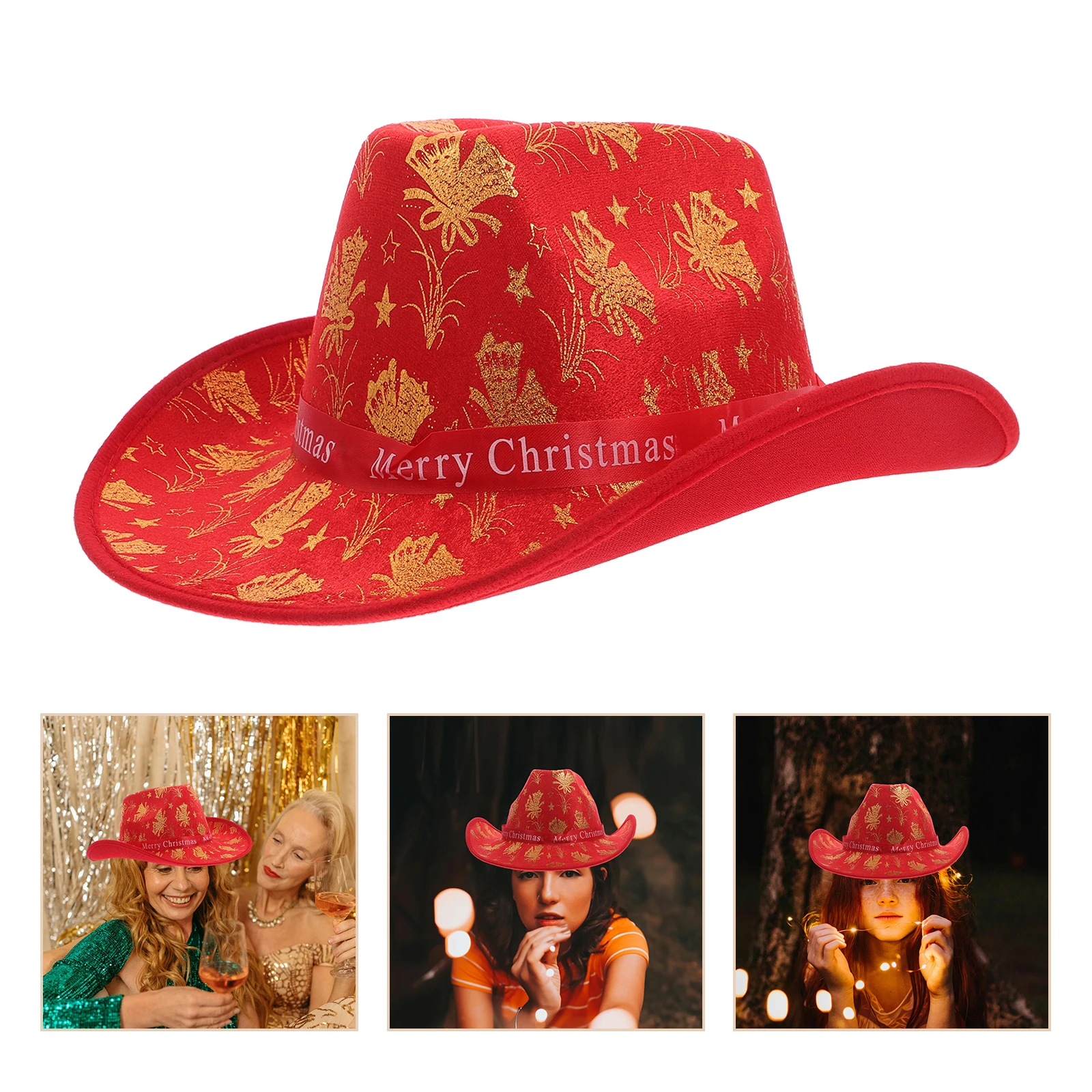 Santa Claus Decorative Hat Costume Christmas Women Accessories Holiday Season Cowgirl Hats Chimney Western Halloween Dress up
Santa Claus Decorative Hat Costume Christmas Women Accessories Holiday Season Cowgirl Hats Chimney Western Halloween Dress up